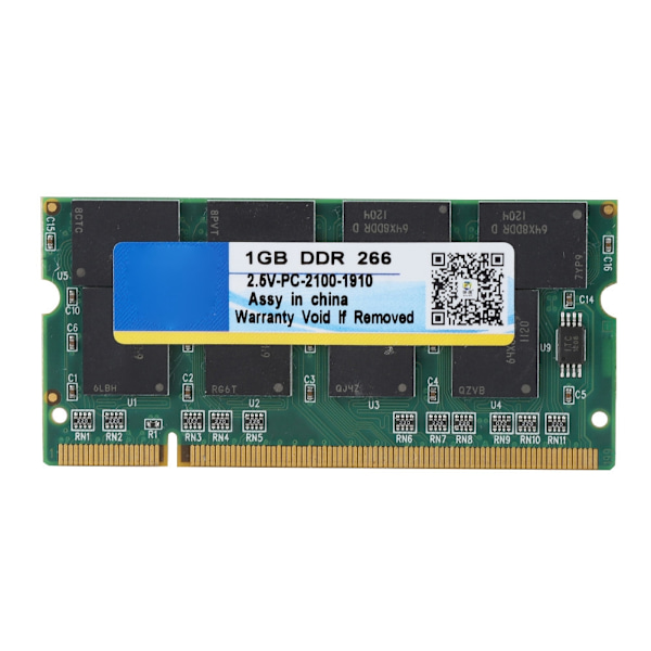 1G 266 MHz 200 Pin bærbar RAM til DDR PC-2100 notebook Fuld kompatibilitet til Intel / AMD