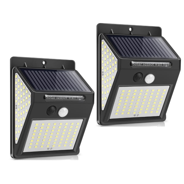 2 Pack Solar Lights, 3 Working Modes, Solar Wireless Light Wall