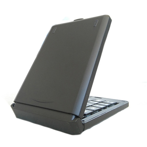 Samsers foldbart Bluetooth-tastatur - bærbart trådløst tastatur med stativholder, genopladeligt ultratyndt foldbart tastatur, kompatibelt med IOS