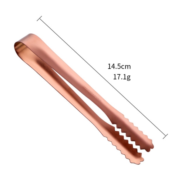 Istang for isbøtte, serveringstang, bartang, rustfritt stål
