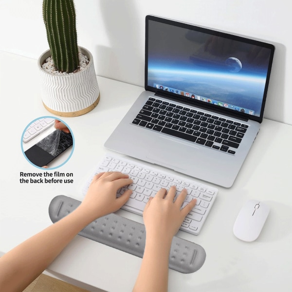 Ultrafin minneskum tastatur håndleddsstøtte Myk gel ergonomisk
