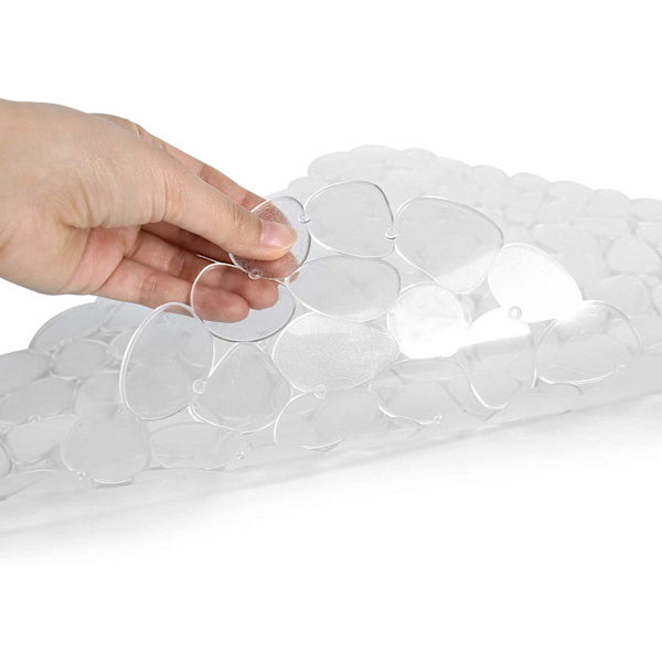 Vaskemåtte, Justerbar PVC Sort Pebble Vaskbeskytter til Stainl