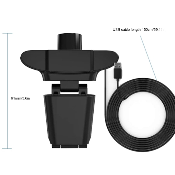 1080P Datamaskin Kamera HD Live Sending USB2.0 for Videokonferanse Nettkurs Læring