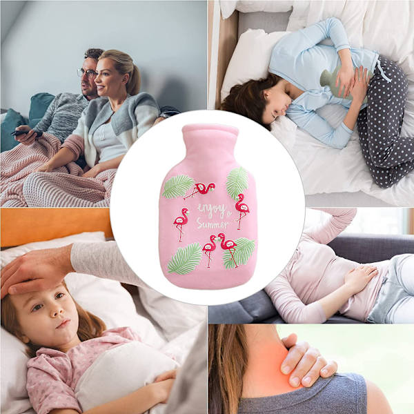 Varmvattenflaska, för smärtlindring varm terapi, bra present till