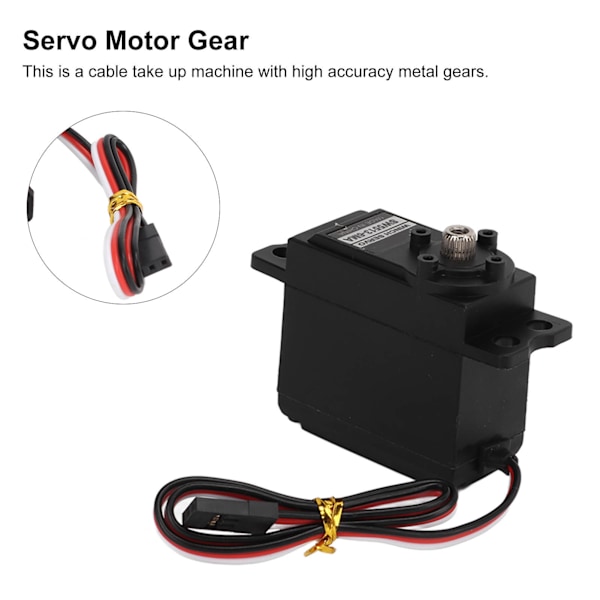 Vattentät RC Servo, Robust RC Servo för Modeller: Kraftig Servomotor med Full Metallväxel, Designad för Extrema Förhållanden och Intensiv Användning