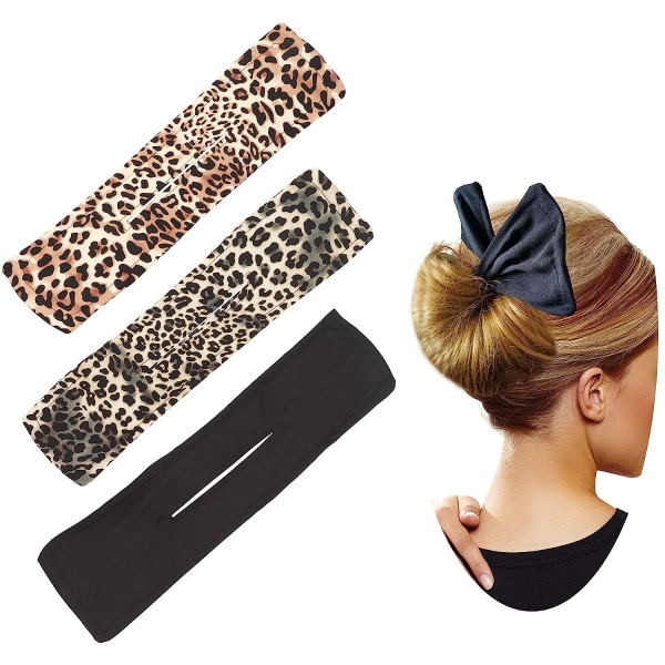 Hårtilbehør for kvinner, Leopard-stil hårbollemaker, fransk