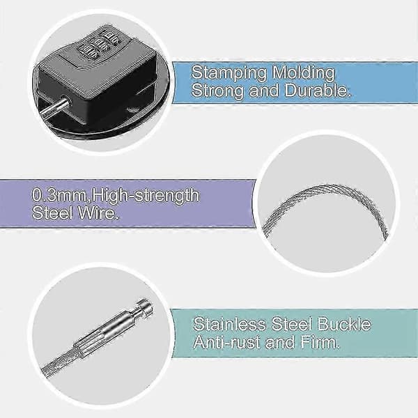2-pack Refrigerator Lock - Heavy Duty Combination Lock for Refrigerator P20250110925[TT] Black