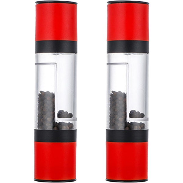 Salt and Pepper Grinder - 2 in 1 Manual Salt Pepper Mill Herb