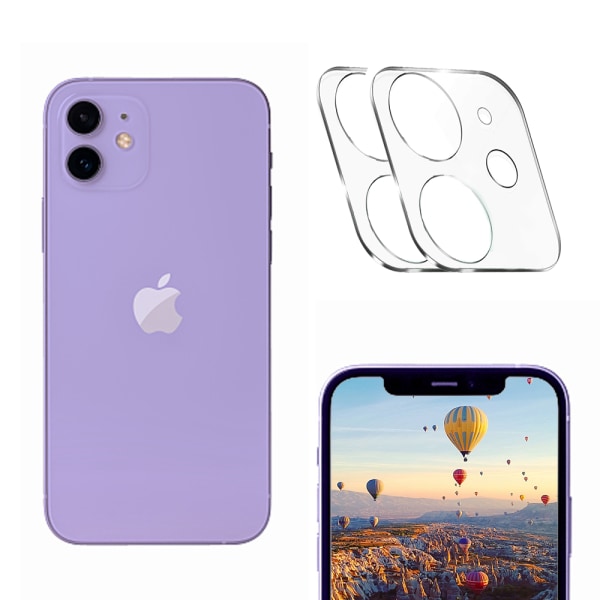 [2-pakning] iPhone 11/12 skjermbeskytter i herdet glass