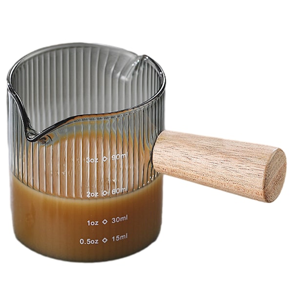 Espressoglas, espressomätkopp med trä