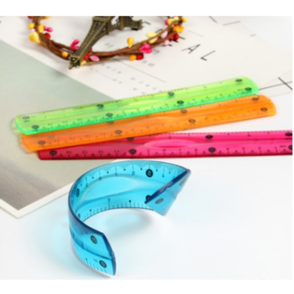 20-pack plastlinjal 12 tum rak linjal flexibel linjal
