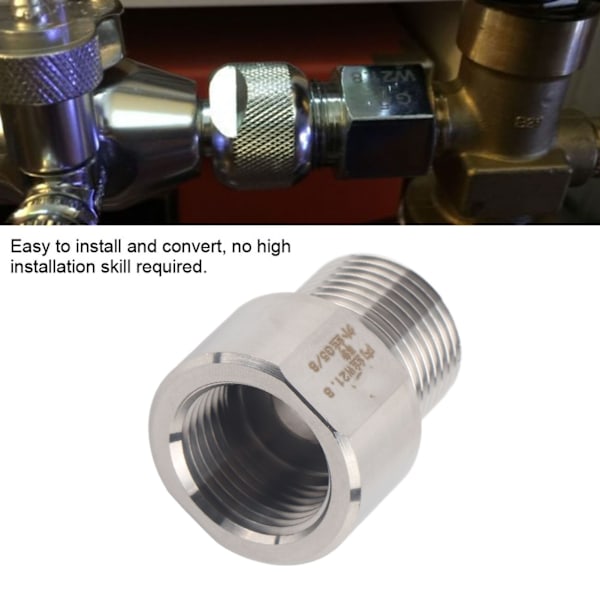 CO2-regulatoradapter, cylinderforbindelseskonverter til akvarium (W21.8 til G5/8)
