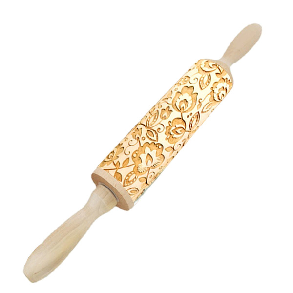 Præget kagerulle, blomstermønstret kagerulle, udskåret kagerulle, bryllup, ferie, jul, mor, ven