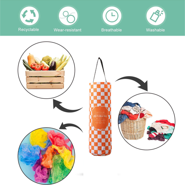 Plastposeholder, Oppbevaringsholder for handleposer, Stor handlepose