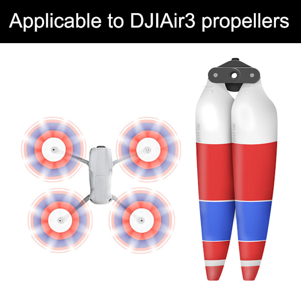 Hiljaiset potkurit DJI Air 3 -kameradroonille, RC-kaukosäätimelle, nelikopterille, pikalukitus