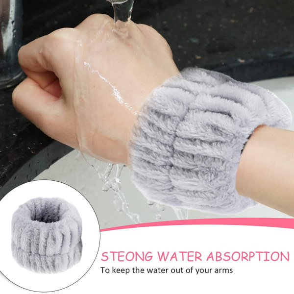 Håndleddsbånd Scrunchies for vask av ansiktsabsorberende håndledd