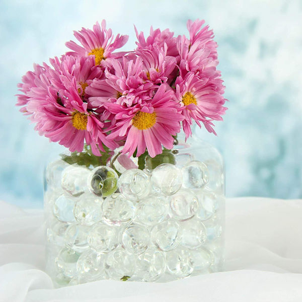 Vase Füller Perlen Edelsteine ​​Wassergel Perlen Wachsende Kristallperlen Hochzeit Herzstück Dekoration (Transparent）