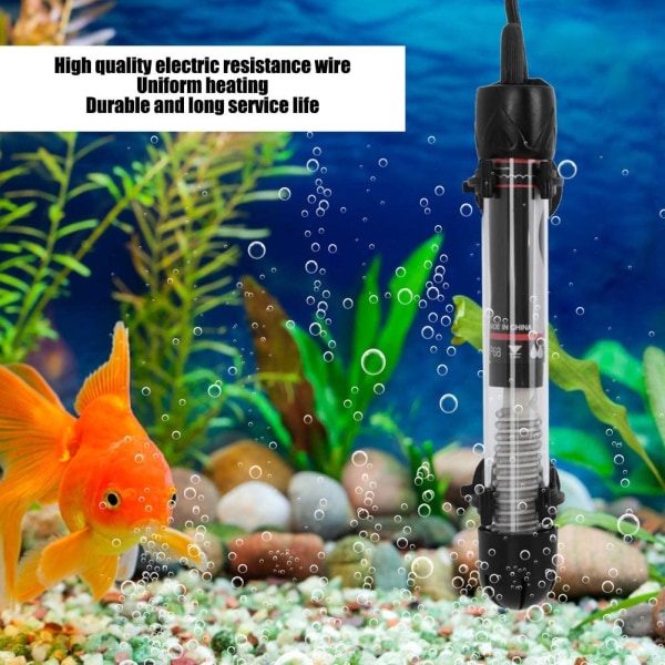 Akvarievärmare, hållbar nedsänkbar akvarium justerbar vatten H