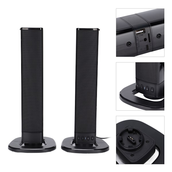 BS-36 Bluetooth-högtalare 20W TV-soundbar Separerbar Multifunktionell subwoofer Bluetooth-högtalare