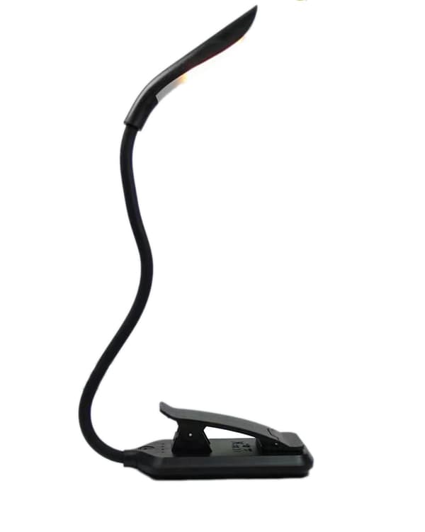 Reading Lamp, LED Book Light with 3 Light Modes, Rechargeable Black Black 98