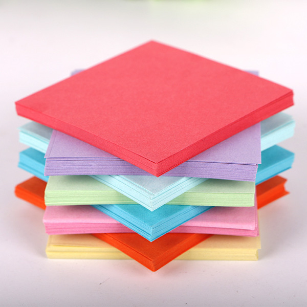 Origamipappersats, 3-pack/300 ark dubbelsidigt origamipapper, för
