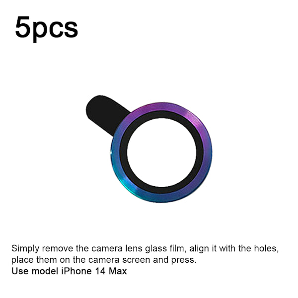 5 kpl puhelimen kameran linssisuojat - iPhone 14 max
