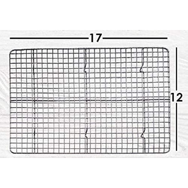 Checkered Chef -jäähdytysteline - 17\" x 12\" uuninkestävä ruostumaton