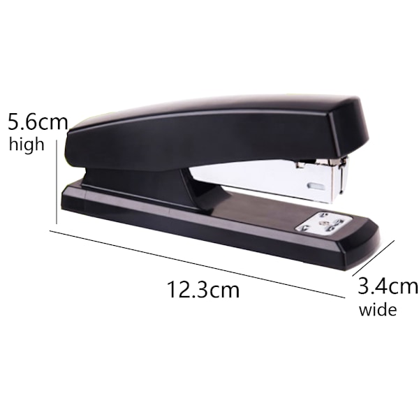Klassisk skrivbordsstapler för tung användning, kapacitet 20 ark, bärbar