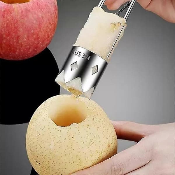 Fruit Corer, Fruit and Vegetable Corer, Stainless Steel Pepper Corer 1pc