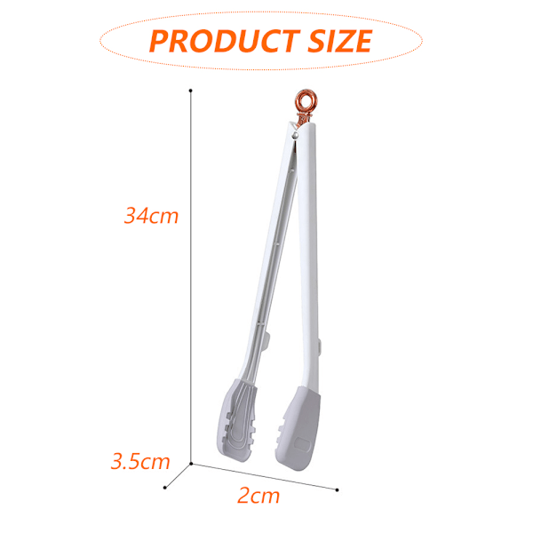 Kökstänger, silikontänger för matlagning, nonstick köksklämmor för grill, matlagning, matleverans