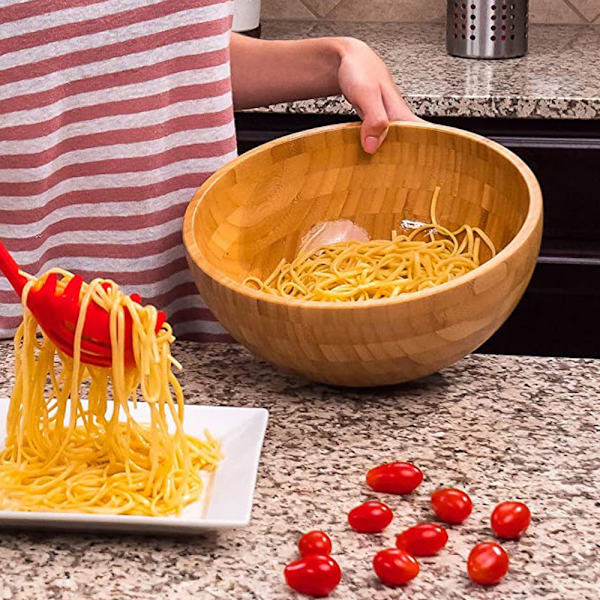 2-pack köksredskap i runt trähandtag, non-stick värme