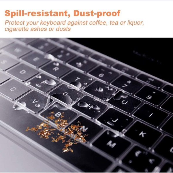 Ultratynt TPU-tastaturdeksel til MacBook Pro 13/16 tommer