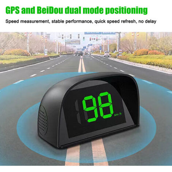 Bil Head Up Display GPS Digital Hastighetsmätare för Bilar Lastbilar