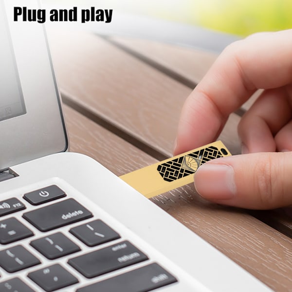 USB-minne Metall 2.0 Portabel Vattentät Metall Lagring Minne Sticka för Snabb Dataöverföring 16GB
