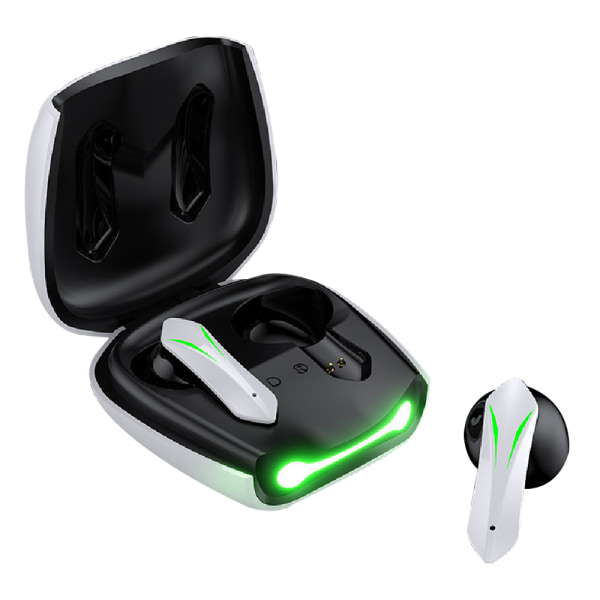 Wireless Gaming Earbuds, Bluetooth 5.2 Earbud in-Ear Gaming Headp White