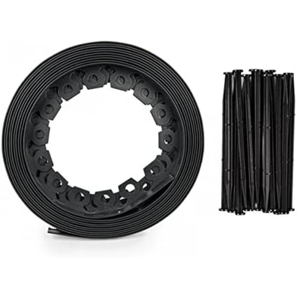 Havekant - Fleksibel & Robust - 5m - Plast - 5cm Lang