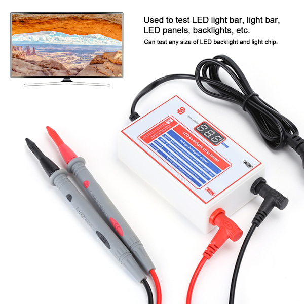SD300 LED-ljusrampstestare med hög ljusstyrka, fri delad skärm LCD TV-bakgrundsbelysningstest 85‑245VUS