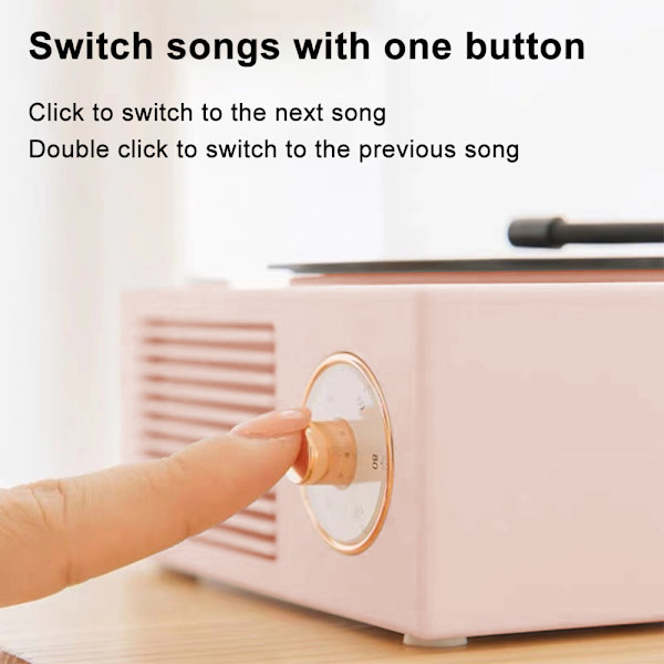 Radio Retro, Trådlös Bärbar Högtalare
