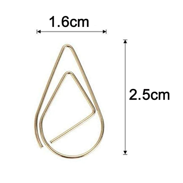 100 stk. papirclips, holdbare og rustfrie papirclips, ideelle