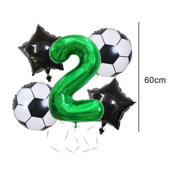Jättiläinen, ilmapallonumero, ilmapallot syntymäpäiville, jalkapallokoristeet