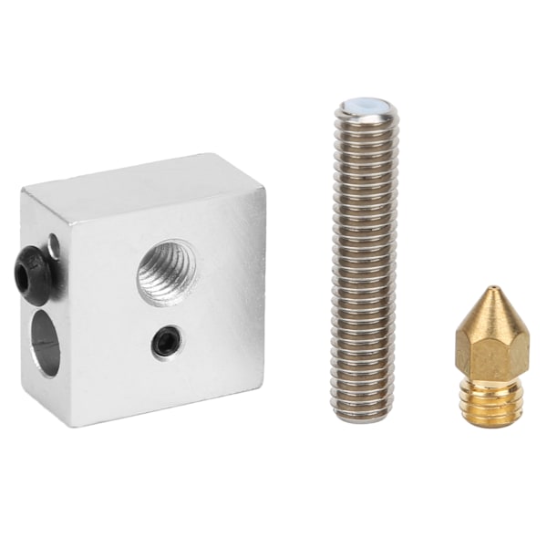 Aluminium Opvarmningsblok til Makerbot MK8 Hot End 3D Printer Dyses Halsrør Tilbehør