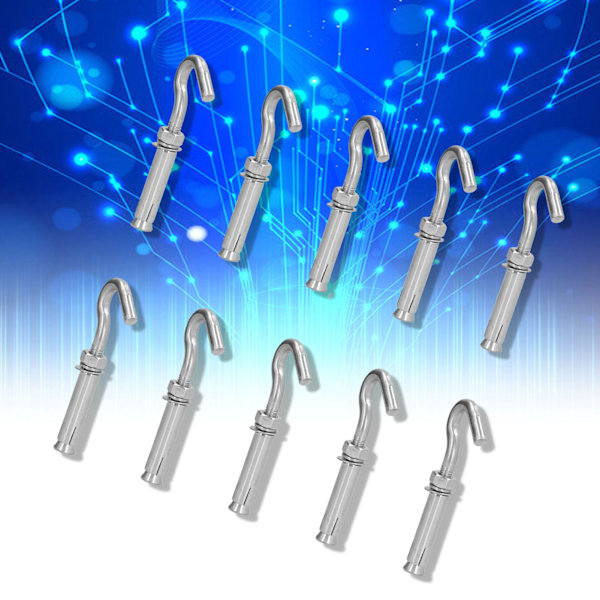 10Pcs Expansion Hook Stainless Steel Open Cup Bolts for Wall Cement Industrial FastenersM8