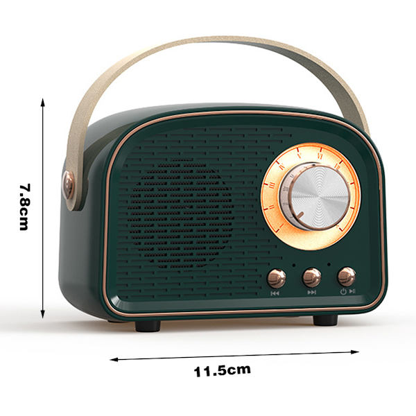 Retro Bluetooth-kaiutin, langaton vintage-kaiutin, ulkotiloihin