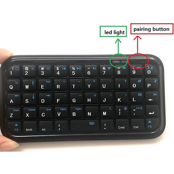 Bluetooth-näppäimistö 49-näppäiminen Micro USB -portin lataus langaton mini