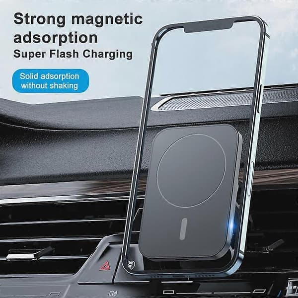 15W rask magnetisk trådløs billader luftventil telefonholder for iPhone 12 13 14 Pro Max