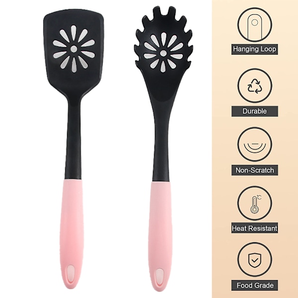 Nylons köksredskap non-stick stekspade sked tät mer