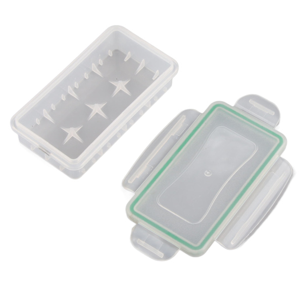 2 stk. 18650 batteri opbevaringsboks etui holder vandtæt batterier beskyttelsesdæksel