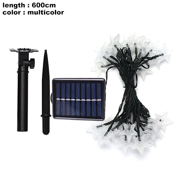 19.6ft 40st LED Julminibelysning, batteridriven för Indo multicolor