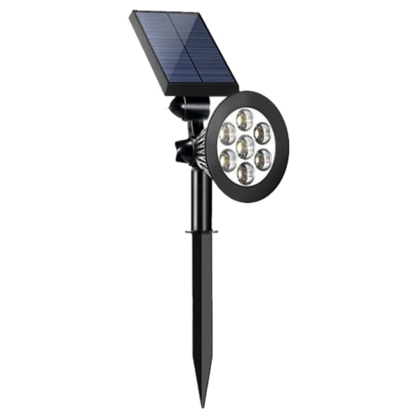 7 LED Solar Halloween Spotlight Udendørs, 180°Justerbar Auto Lig