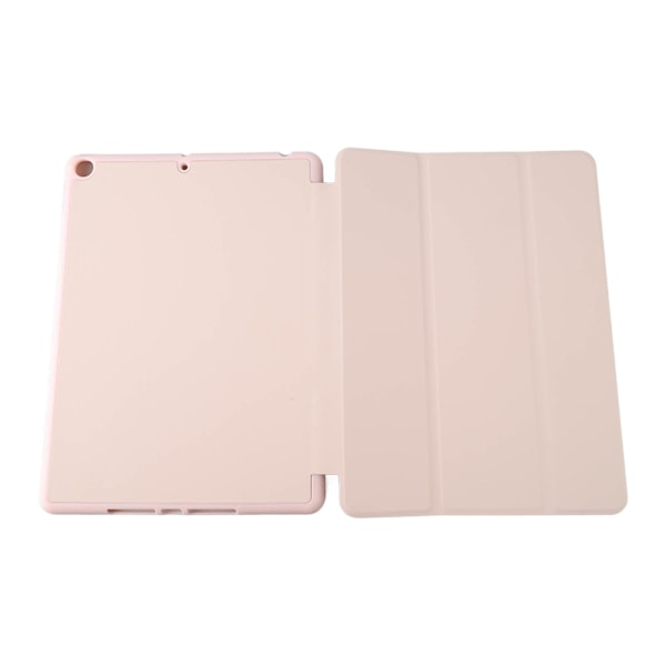 Surfplattefodral Rosa Auto Sleep Mjuk TPU Exakta Utskärningar Pennhållare Magnetiskt Fodral för IOS Surfplatta 10.2 Tum 7:e 8:e 9:e Ljusrosa